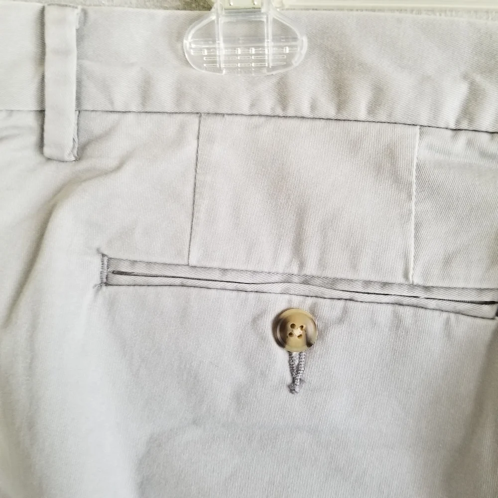Polo Ralph‎ Lauren 35x32 Tan Classic Fit Flat Front Pants Chino Stretch